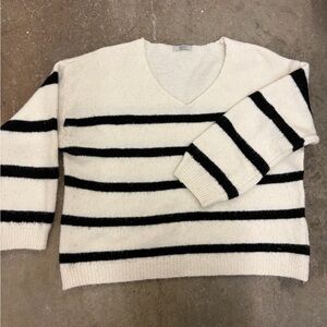 Maelys Paris wool blend sweater made in Italy nautical preppy Striped Sweater